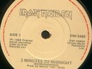 IRON MAIDEN 2 MINUTES TO MIDNIGHT SINGLE IRISH PRESS PS