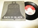 AC/DC 45 Spain PS Atlantic 1981 BACK IN BLACK Heavy EX