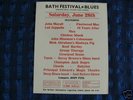 Rare poster Bath Festival Of Blues Led Zeppelin/ J.Peel