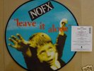NOFX picture disc 1000 made ‘Leave It Alone’ MINT + INS