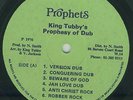 KING TUBBY - PROPHESY OF DUB - ORIG 1976 UK PROPHETS LP