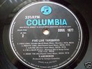 FIVE LIVE YARDBIRDS uk orig black/blue columbia EX/EX+