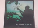 SIGNED JACK JOHNSON ON AND ON ALBUM IN METAL FRAME