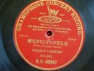 Enrico Caruso - Mefistofele. Red G&T Classical 78