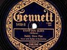 DADDY STOVE PIPE    Pre War Blues   GENNETT  78