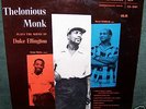 THELONIOUS MONK plays ELLINGTON RIVERSIDE WHITE DG 1955
