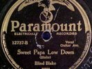 Rare Blind Blake 78 rpm Jazz Record Paramount 20871V+