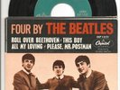 Four by THE BEATLES Capitol 45 Very Nice Hard Sleeve