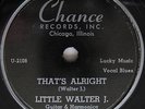 CHANCE 1116 LITTLE WALTER J. CHICAGO HARP BLUES RARE N-