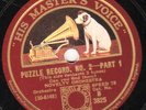 U.RARE AL BOWLLY/R NOBLE 78 PUZZLE RECORD#2 HMVB3825 M-