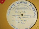 1959 Julliard 1st Recordings Philip Glass 1st Composit.