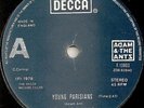 ADAM & THE ANTS RARE IRISH DECCA PAPER LABELS PARISIANS