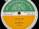BEATLES BBC TRANSCRIPTION DISC + GEORGE MARTIN LISTEN  