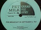 1961 Grand Ole Opry RADIO SHOW Jim Reeves, Hank Locklin