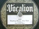 18)   78 RPM   THE CELLAR BOYS   VOCALION 1503