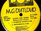M.C OUTLOUD -Clean And Sober 1989 RANDOM RAP 12