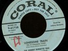 JOHNNY BURNETTE TRIO.LONESOME TRAIN.1956 DJ SAMPLE COPY