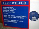 ALEC WILDER:Stes For Flute& Marimba,Gtr & Bass/VG+/HEAR