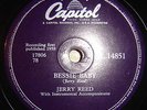 JERRY REED 78rpm TOO YOUNG TO BE BLUE / BESSIE BABY