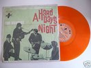 rare THE BEATLES ' A HARD DAYS NIGHT' ORANGE VINYL ****