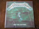 RARE METALLICA LP RIDE THE LIGHTNING / FRENCH ORI GREEN