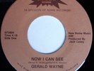 rare Modern Soul 45 GERALD WAYNE now i can see STARR