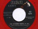 ABBA The Winner Takes It All RED VINYL 7