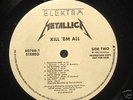 METALLICA KILL 'EM ALL WLP LP / RECORD PROMO LABELS