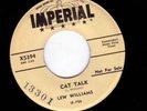 LEW WILLIAMS Cat Talk 45 Imperial Promo Rockabilly