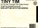 Weird and Strange TINY TIM 45 1986