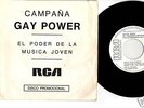 DAVID BOWIE 45 PS SPAIN 1973 GAY POWER only promo WL