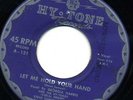 doo wop 45  GEORGIA HARRIS & HY-TONES - Hold Your Hand