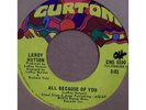Soul Break 45..Leroy Hutson..All Because Of You..LISTEN