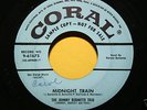 JOHNNY BURNETTE TRIO Midnight Train '56 CORAL PROMO 45