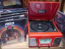 RETRO AutoRama Turntable w/ 16 Hit Parade LP Set