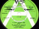 ZAPPA MOTHERS INVENTION Single PSYCHE UK 45 VERVE DEMO