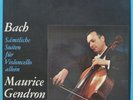 Philips Bach Cello Suites Maurice Gendron BOX 3 LP NM