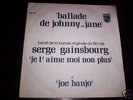 GAINSBOURG / BOF:Je T'Aime Moi Non Plus/ Single PHILIPS