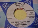 NORTHERN SOUL/45/RARE/ SIMCO 30001,SANDY WYNNS,NM