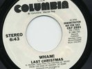 WHAM LAST CHRISTMAS 45 DJ PROMO George Michael VG+
