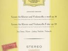 HOELSCHER & DEMUS Brahms sonatas earliest DGG STEREORED