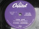 WANDA JACKSON: COOL LOVE 78 RPM CAPITOL ROCKABILLY  EX+