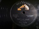 ELVIS PRESLEY THAT'S ALL RIGHT 78 RPM RCA VICTOR VG+
