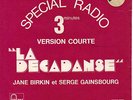 GAINSBOURG / VANNIER  LA DECADANSE SPECIAL RADIO PROMO