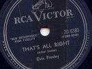 ELVIS PRESLEY - THAT'S ALL RIGHT -ROCKABILLY 78 - 1955