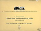 DGG Archiv ENRICO MAINARDI plays BACH Cello Suite Nr.6