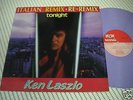 KEN LASZLO TONIGHT ITALIAN RE-REMIX Italo Eurobeat RARE