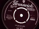 THE WHO LA-LA-LA-LIES c/w THE GOOD'S GONE UK BRUNSWICK
