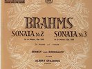ALBERT SPALDING - Brahms - Son. #2 & #3 - Remington