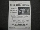 MARCUS BELGRAVE & FAMILY 1971 Concert Flyer DETROIT